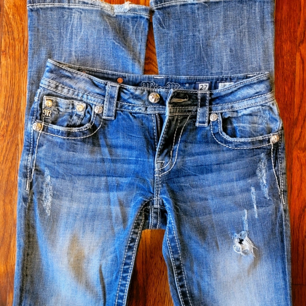 Miss Me Distressed BootCut Jeans